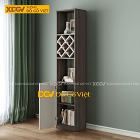 Tủ Rượu Mini Gỗ MDF Công Nghiệp 5 Tầng