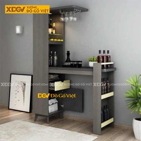 Tủ Rượu Gỗ Công Nghiệp Có Quầy Rượu Tại Nhà