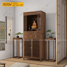 Tủ Thờ Gỗ Sồi X6420