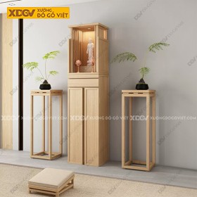 Tủ Thờ Gỗ Sồi X6433